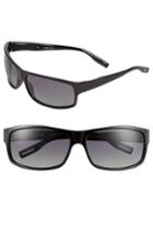 Men's Boss 65mm Polarized Sunglasses - Shiny Black
