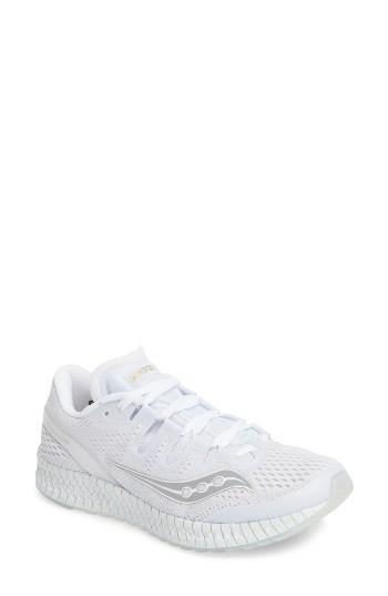 Women's Saucony Freedom Iso Running Shoe .5 M - White