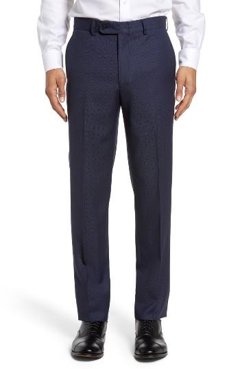Men's Bensol Tic Wool Trousers - Blue