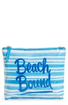 Ki-ele Beach Bound Print Pouch - Blue