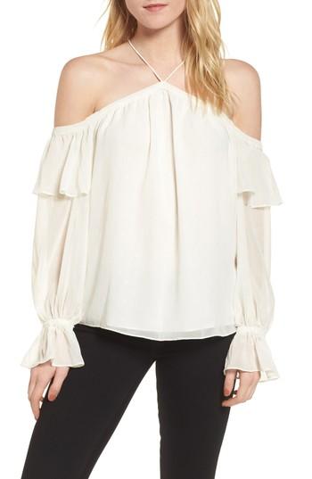 Women's 1.state Cold Shoulder Halter Top