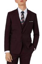 Men's Charlie Casely-hayford X Topman Skinny Fit Suit Jacket - Burgundy