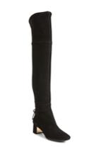 Women's Tory Burch Laila Over The Knee Boot M - Black