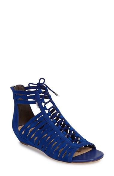 Women's Sam Edelman Daleece Lace-up Sandal M - Blue
