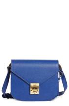 Mcm Small Rgb Leather Shoulder Bag - Blue