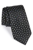 Men's Nordstrom Men's Shop Double Dot Silk Tie, Size - Black