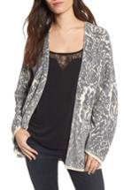 Women's Hinge Embroidered Cardigan - Grey