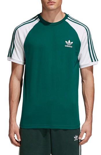 Men's Adidas Originals 3-stripes T-shirt - Green