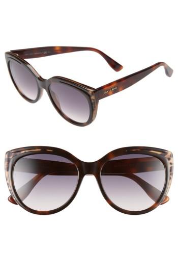 Women's Jimmy Choo 'nicky' 56mm Cat Eye Sunglasses -
