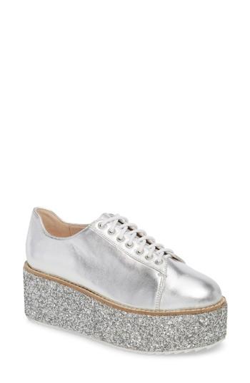 Women's Shellys London Honolulu Platform Oxford Eu - Metallic