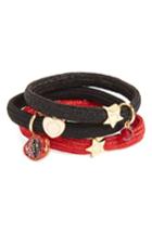 Marc Jacobs Lips In Lips Set Of 3 Ponytail Holders