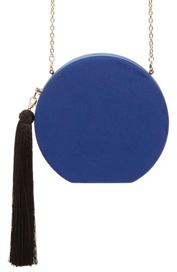 Natasha Couture Round Tassel Clutch - Blue