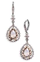 Women's Jenny Packham Pave Stone Teardrop Earrings