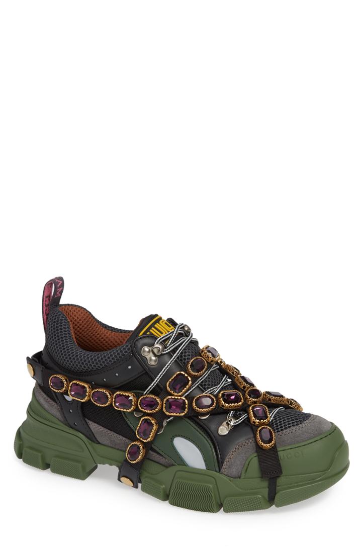 Men's Gucci Journey Jewel Hiker Sneaker Us / 12uk - Green