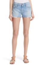 Women's Frame Le Studded Denim Shorts - Blue