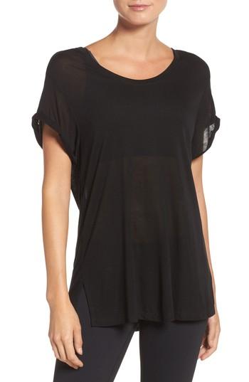 Women's Koral Euphoria Open Back Tee - Black