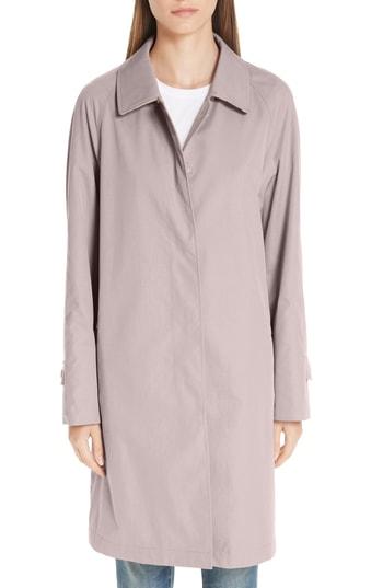 Women's Burberry Camden Cotton Car Coat Us / 34 It - Pink