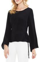 Women's Vince Camuto Lace-up Bell Sleeve Blouse - Black
