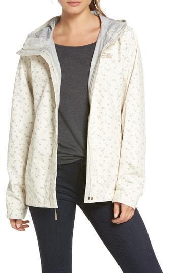 Women's The North Face Venture Print Waterproof Jacket - Ivory