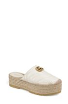 Women's Gucci Pilar Platform Espadrille Mule Us / 35eu - White