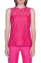 Women's Akris Lip Embroidered Shell