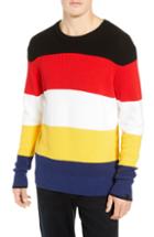 Men's Rag & Bone Kirke Regular Fit Stripe Sweater, Size - Blue