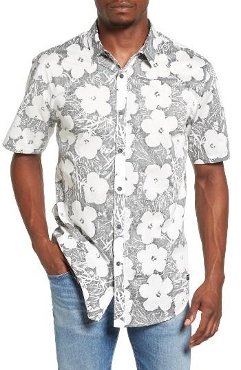 Men's Billabong X Warhol Flowers Print Shirt - White