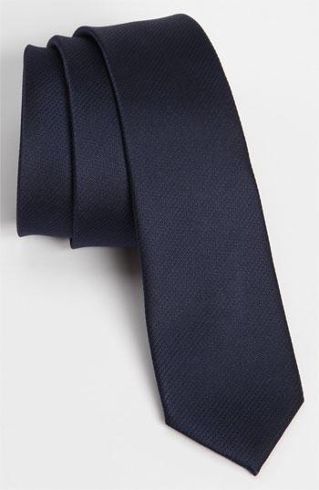 Topman Woven Tie Navy