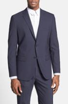 Men's Theory 'wellar New Tailor' Trim Fit Wool Blend Sport Coat R - Blue