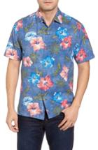 Men's Tommy Bahama Hibiscus In The Mist Floral Silk Blend Sport Shirt