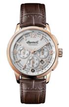 Men's Ingersoll Regent Chronograph Leather Strap Watch, 47mm