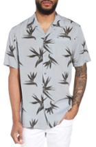 Men's Hudson Regular Fit Print Short Sleeve Sport Shirt - Blue