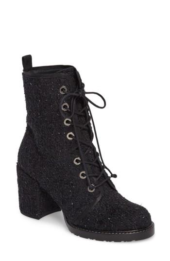 Women's Stuart Weitzman Climbing Combat Boot M - Black