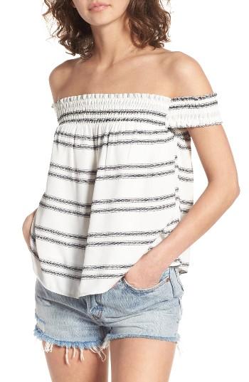 Women's Astr The Label Maite Stripe Off The Shoulder Top