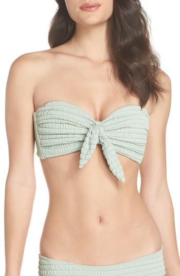 Women's Montce Cabana Tie U-up Bikini Top - Green