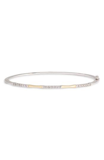 Women's Bony Levy Two-tone Diamond Station Bracelet (nordstrom Exclusive)