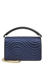 Diane Von Furstenberg Bonne Soiree Quilted Top Handle Bag - Blue