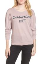Women's Junk Food Champagne Diet Sweatshirt