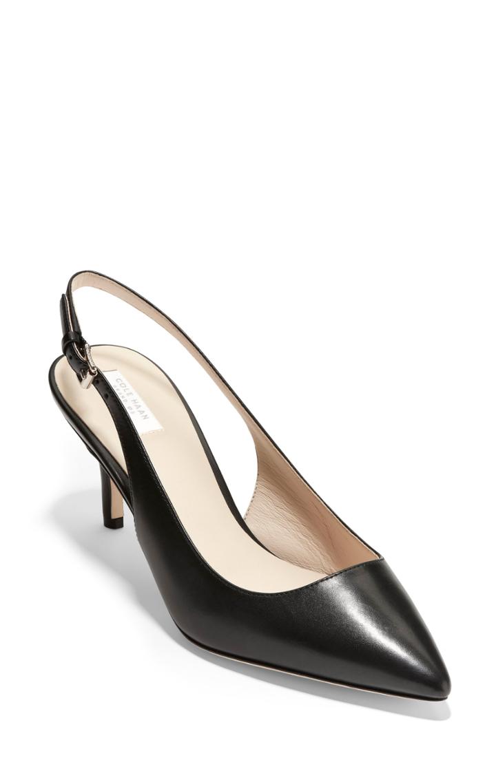 Women's Cole Haan Vesta Slingback Pump .5 B - Black