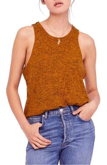 Women's Free People Coziest Swing Tank - Yellow
