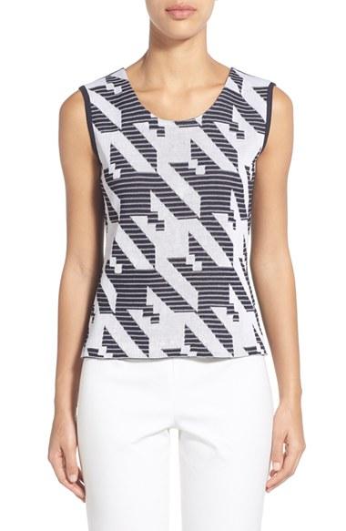 Women's Ming Wang Reversible Scoop Neck Knit Tank