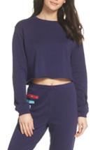 Women's Make + Model Cropped Sweatshirt - Blue