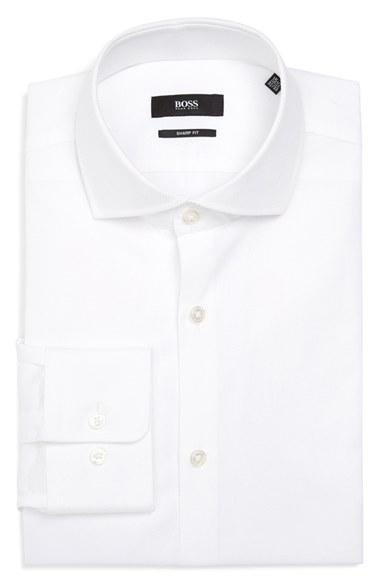 Men's Boss Sharp Fit Solid Dress Shirt