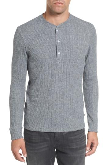 Men's Bonobos Slim Fit Long Sleeve Henley Shirt - Brown