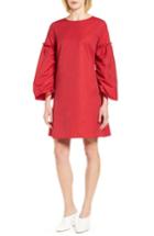 Women's Halogen Parachute Sleeve Shift Dress - Red
