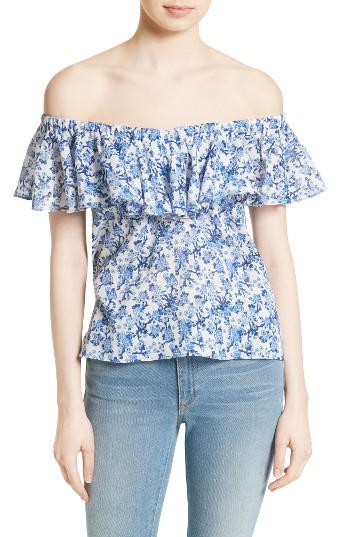 Women's Rebecca Taylor Off The Shoulder Top - Blue