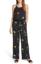 Women's Vince Camuto Tropical Garden Jumpsuit, Size - Black