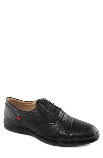 Men's Marc Joseph New York Broad Stone Cap Toe Oxford .5 M - Black