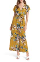 Women's Leith Floral Jumpsuit - Yellow