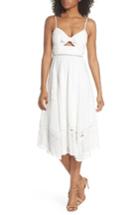 Women's Ever New Broderie Anglaise Knot Detail Dress - White
